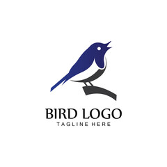 bird logo vector icon design template