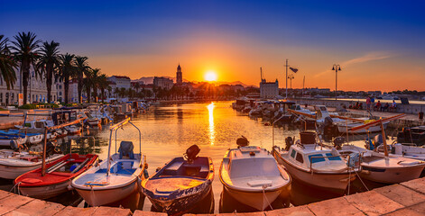 Split, Croatia at sunrise