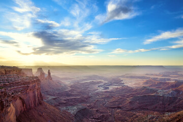 Fototapeta na wymiar Sunrise in Canyonlands National Park, Utah, USA