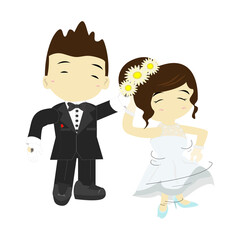 Bride and Groom are spin couple dancing,couples marriage,wedding love,celebration,lovers