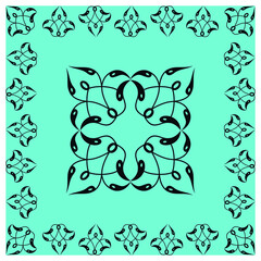 Geometric Ornament. Traditional Islamic Design. Mosque decoration element. Traditional Islamic Template with Floral ornament