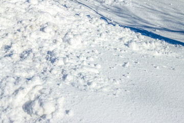 Obraz premium winter snow covered surface