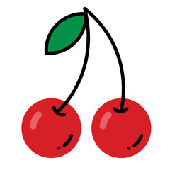 Plums Fruit Icon.