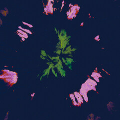  Black Bleached Textile. Dye Color Paint Pattern.