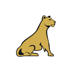 leoa female zoo wild animal lioness logo exclusive design inspiration