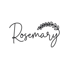 rosemary asparagus vegetable logo exclusive design inspiration