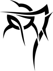Vector symbol, ornament, tattoo. beautiful vector illustration. Drawings on the body, ancient symbols.