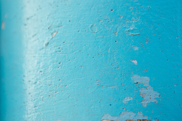 Obraz premium Peeling paint on wall seamless texture. Pattern of rustic blue grunge material.