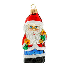 Chrismtas ball on white background and free space for your decoration 