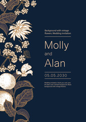 Wedding invitation, thank you card, save the date cards.