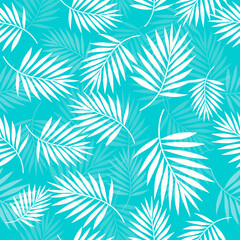 Vector Palm leaf seamless pattern illustration