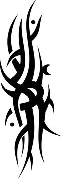 Vector symbol, ornament, tattoo. beautiful vector illustration. Drawings on the body, ancient symbols.