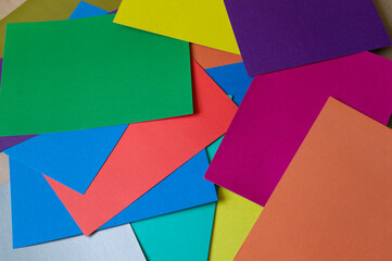 Colored paper, abstract colorful background.