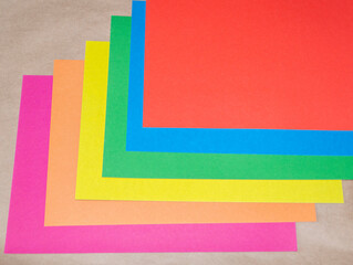 Colored paper, abstract colorful background.