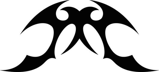 Vector symbol, ornament, tattoo. beautiful vector illustration. Drawings on the body, ancient symbols.