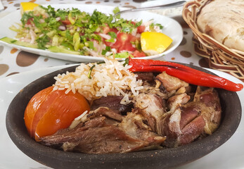 Turkish Meat Food Kebab Lamb Tandoori / Kuzu Tandir Kebap.