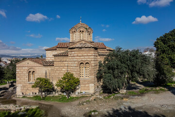 Church of Holy Apostles (Holy Apostles of Solaki, X century), located in Ancient Agora of Athens....