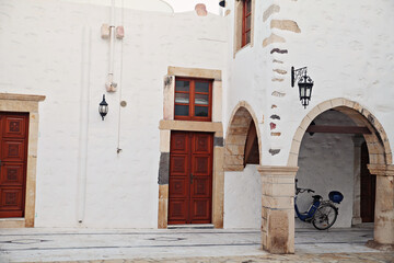 Tranditional white buildings of Greek Islands