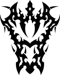 Vector symbol, ornament, tattoo. beautiful vector illustration. Drawings on the body, ancient symbols.