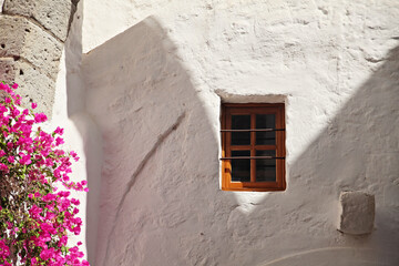 Tranditional white buildings of Greek Islands