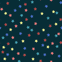 Fototapeta na wymiar Vector modern colorful seamless background with star shape. Use it for wallpaper, textile print, pattern fills, web page, surface textures, wrapping paper, design of presentation