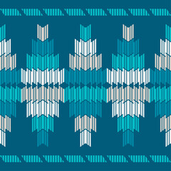 Stripes. Navajo mosaic rug with traditional folk geometric pattern. Native American Indian blanket. Aztec elements. Mayan ornament. Seamless background. Vector illustration for web design or print.