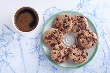 Cookies and cup of coffee
