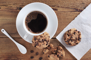 Cookies and cup of coffee