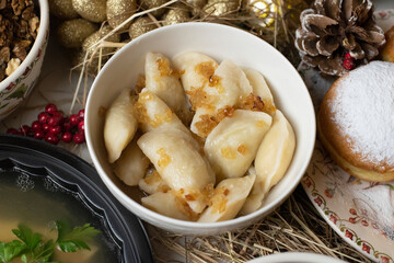 traditional Ukrainian dumplings called varenyky