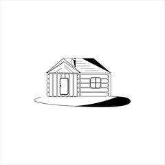 the cabin vector logo illustration