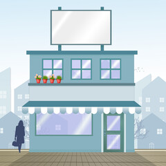 illustration of the store