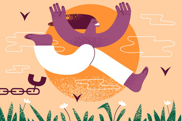 Remembrance of slave trade and abolition International day concept