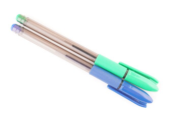 ballpoint pen on white background