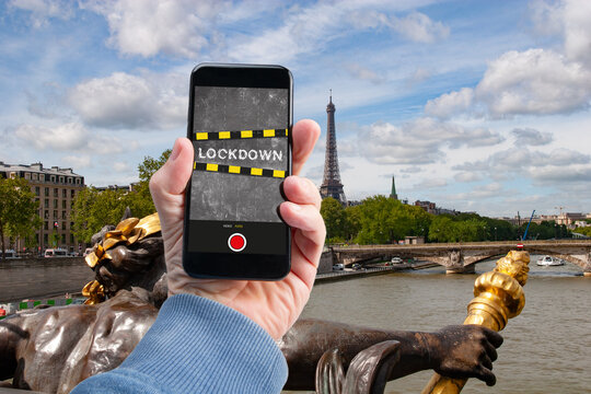 Paris, Smartphone, Lockdown, Covid-19