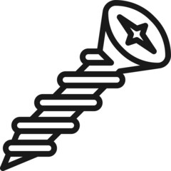 Screws, bolt, nut, wall plug, washer spring, hook, nails and rivets isolated on white background. Vector