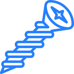 Screws, bolt, nut, wall plug, washer spring, hook, nails and rivets isolated on white background. Vector