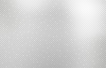 Brilliance metal polished texture covered grid pattern. Light grey metal gloss background.