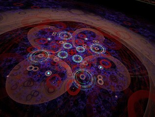 Imaginatory fractal background Image
