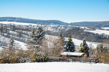 winter im erzgebirge