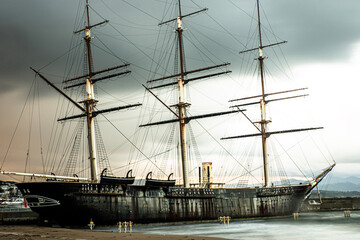ship in the harbor