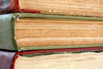Stack of old books.