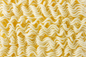 Dry instant noodle texture background.