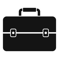 Briefcase icon. Simple illustration of briefcase vector icon for web design isolated on white background
