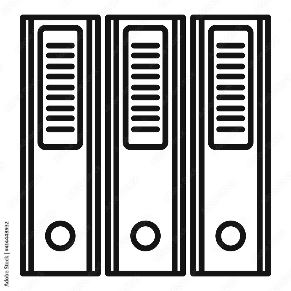 Poster prosecutor folder icon. outline prosecutor folder vector icon for web design isolated on white backg