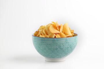 Fried Chiku is also known as Fried Ngaku or Arrowhead chips. Traditional snacks during Chinese New Year celebration.