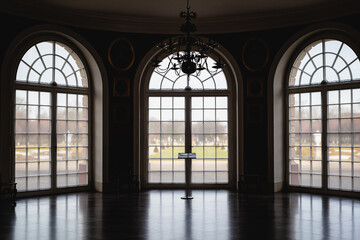Large arch windows in the palace.
