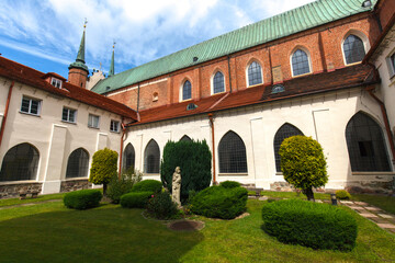 Inner yard of the Oliwa Archcathedral, Gdansk, Poland