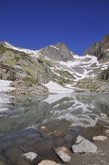 Naklejka na ściany i meble Lac Blanc - Haute Savoie - Mont Blanc
