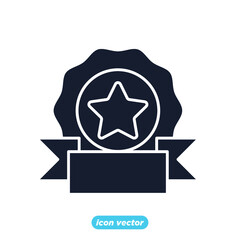 Award icon. Award medal pictograms symbol template for graphic and web design collection logo vector illustration