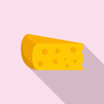 Wine cheese icon. Flat illustration of wine cheese vector icon for web design